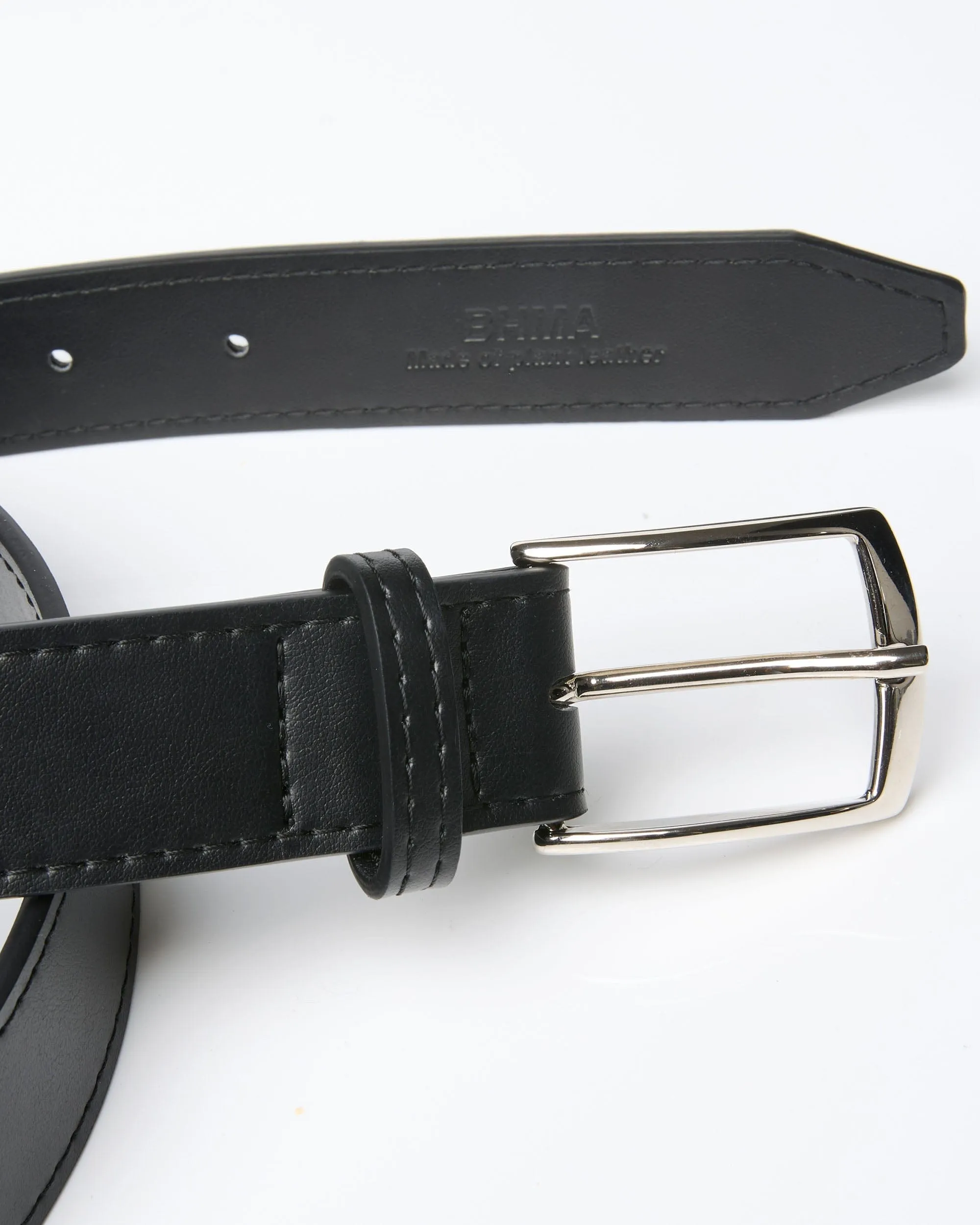 Stark Vegan Corn Leather Belt | Black