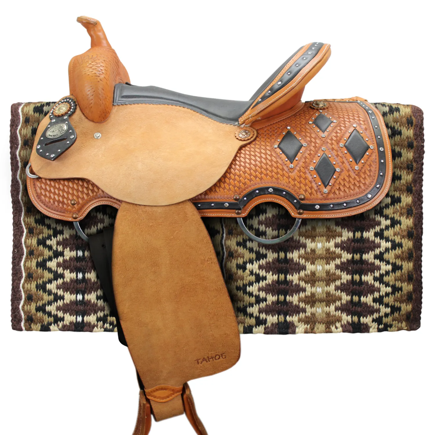 Tahoe Tack 34" x 38" Reya New Zealand Wool Western Show Saddle Blanket