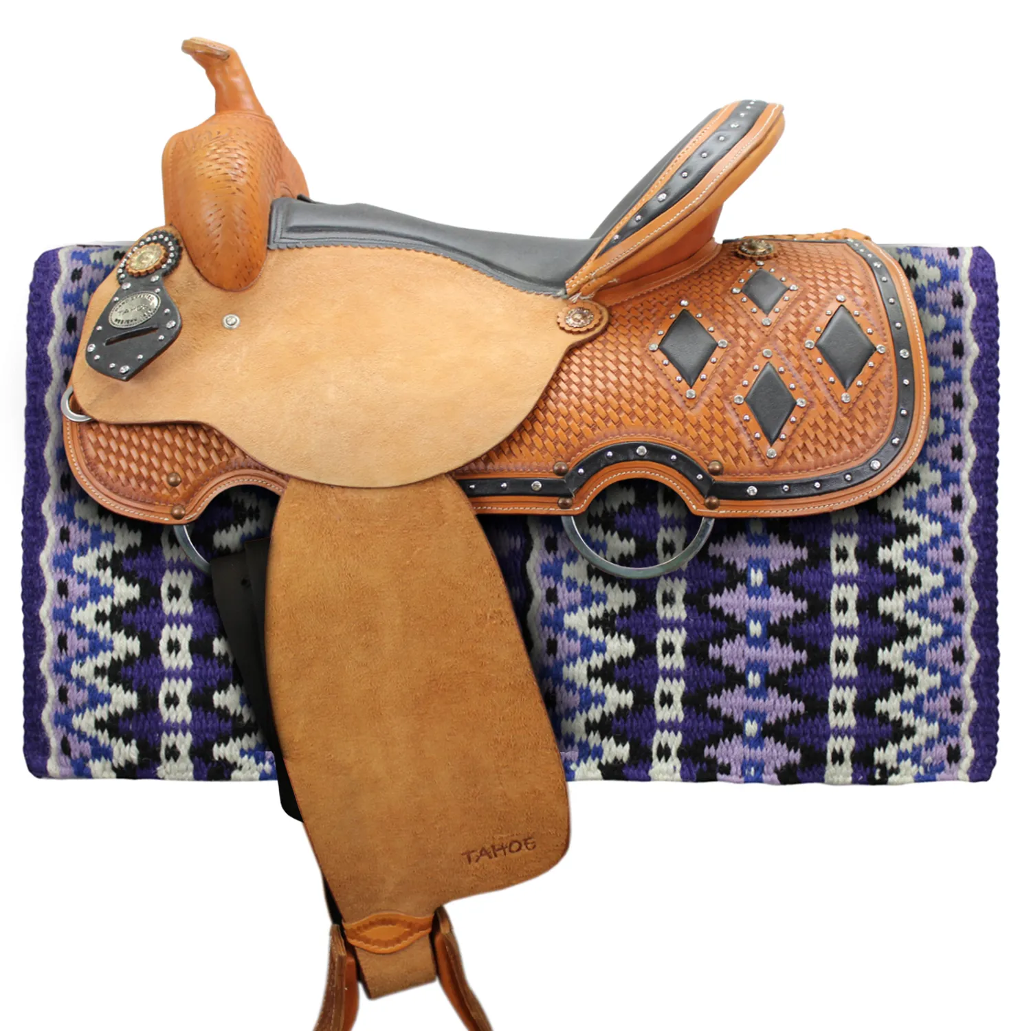 Tahoe Tack 34" x 38" Reya New Zealand Wool Western Show Saddle Blanket