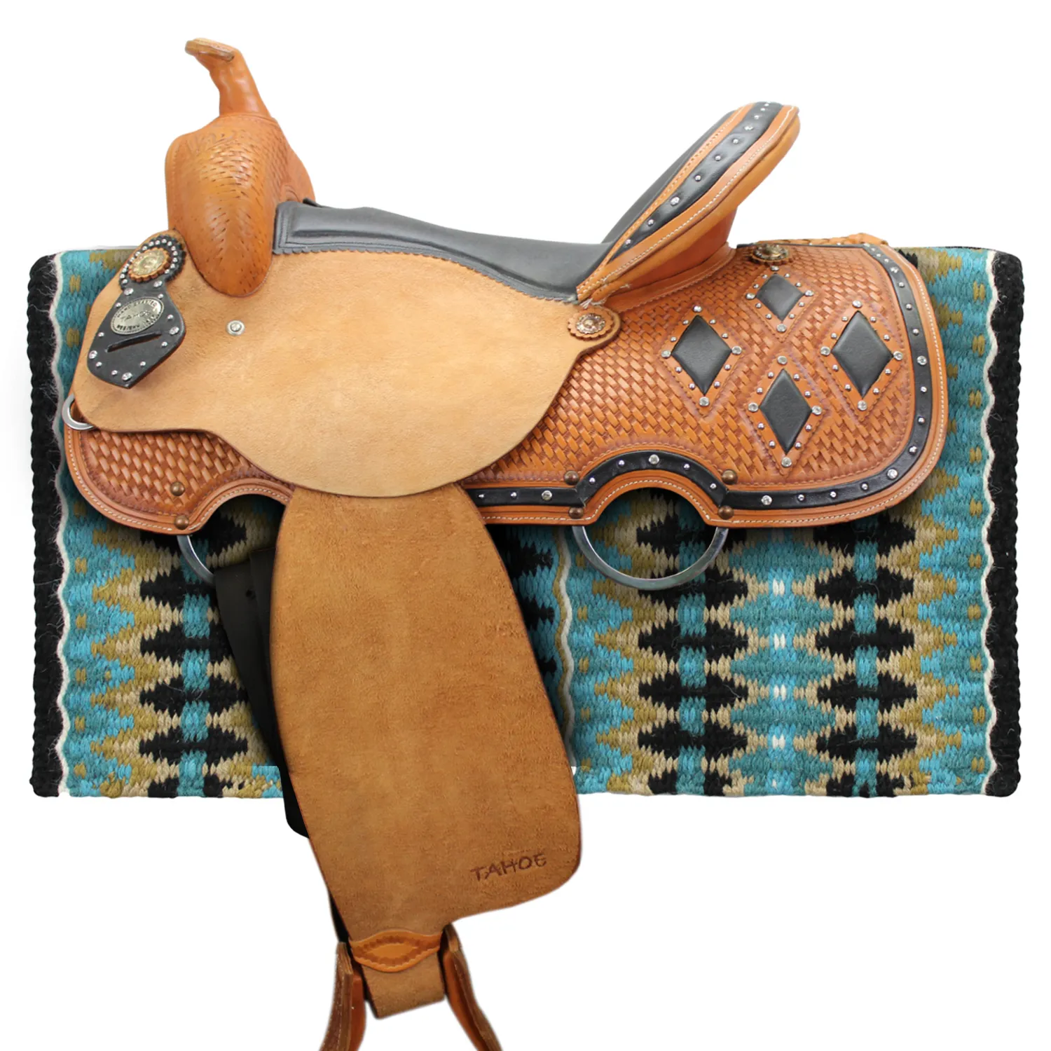 Tahoe Tack 34" x 38" Reya New Zealand Wool Western Show Saddle Blanket