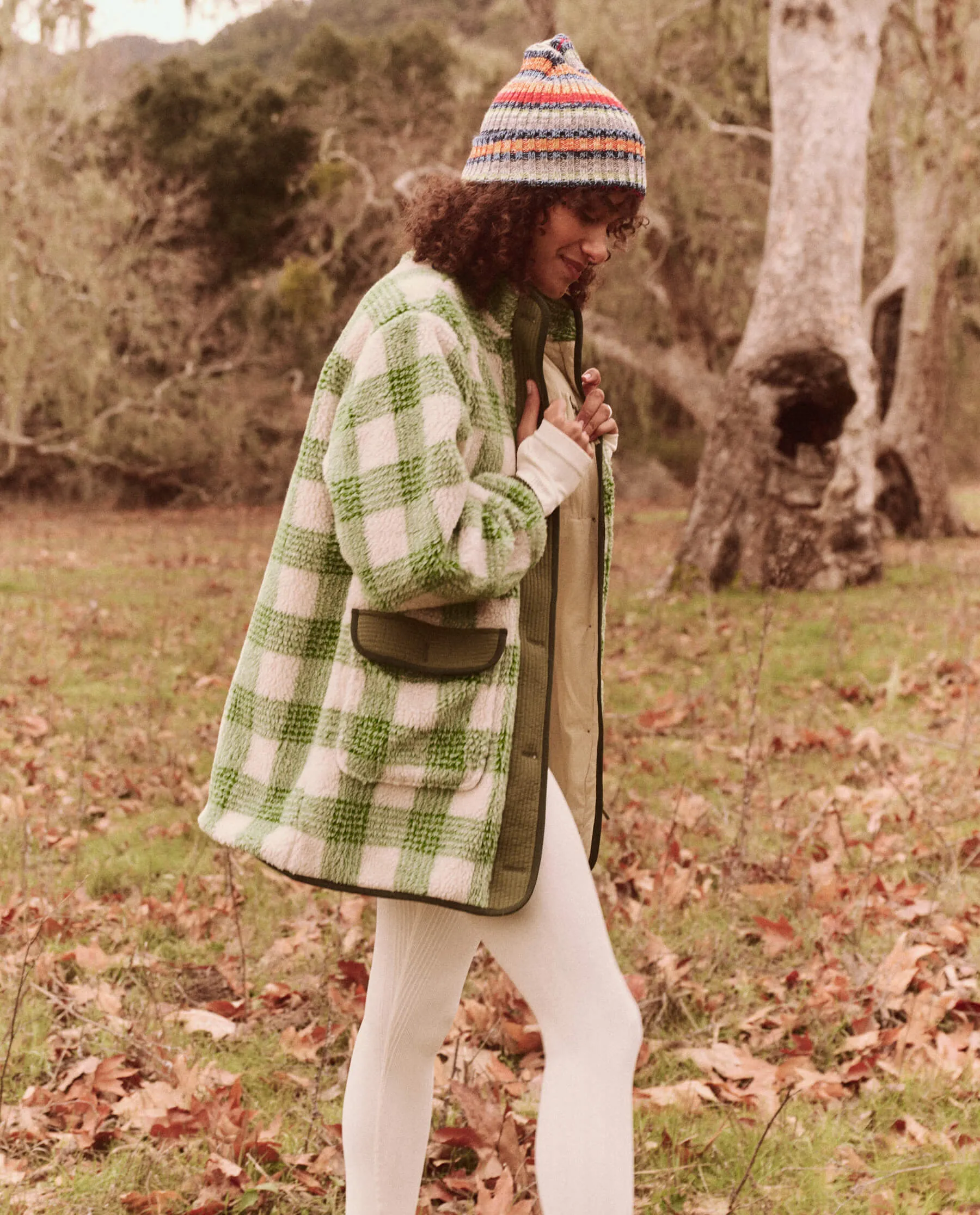 The Plush Mountaintop Coat. -- Alpine Plaid