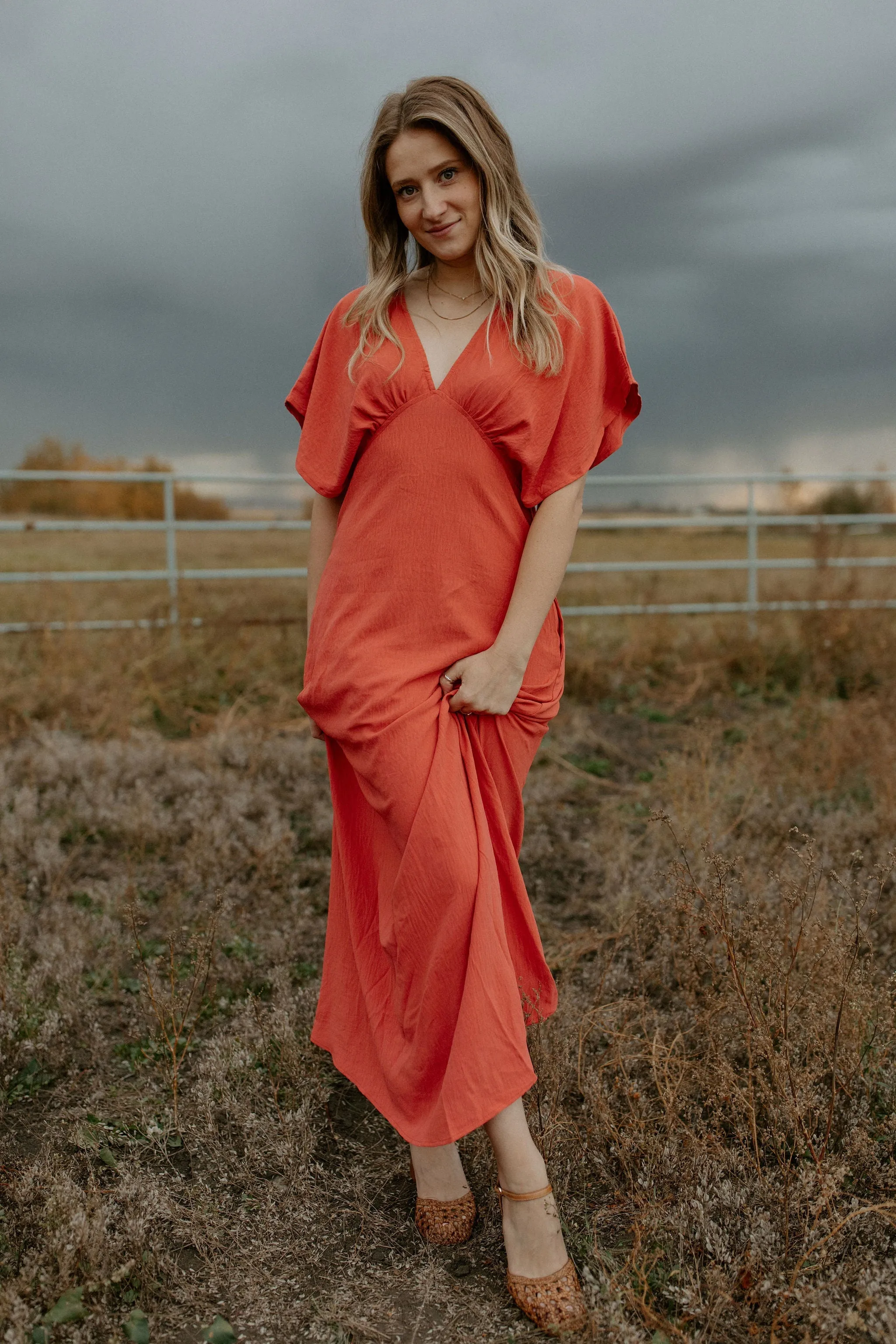 The Timeless Maxi Dress - Coral