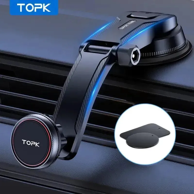 TOPK N52 Magnetic Car Phone Holder For Dashboard