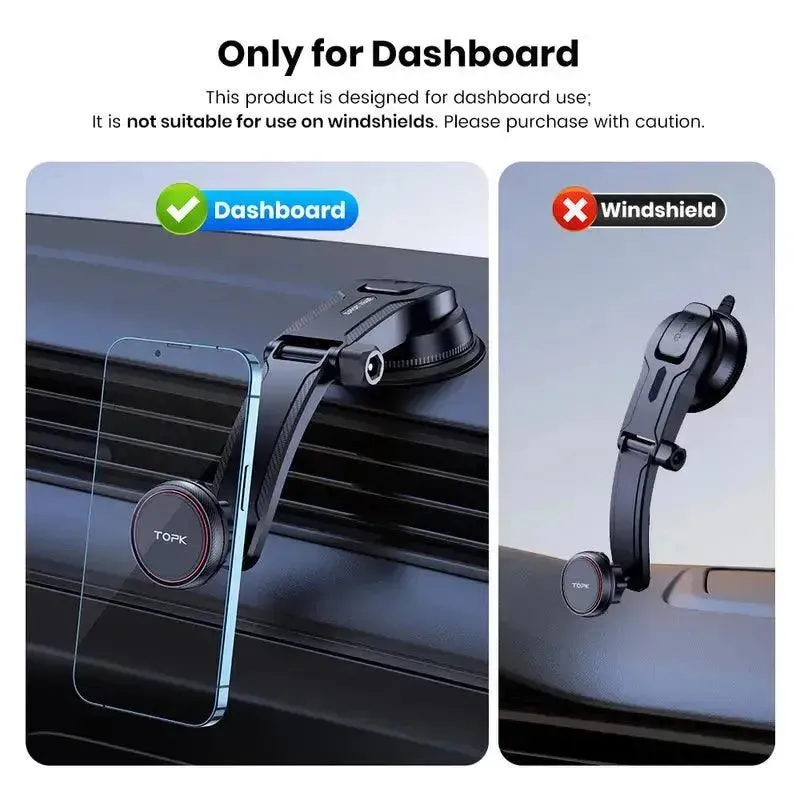 TOPK N52 Magnetic Car Phone Holder For Dashboard