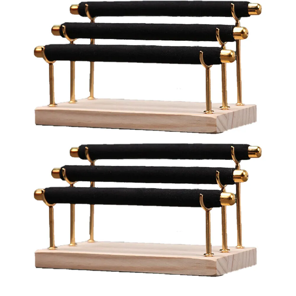 US 1-2 Ring Display Holder Detachable Tier Rack Jewelry Storage Organizer Tower