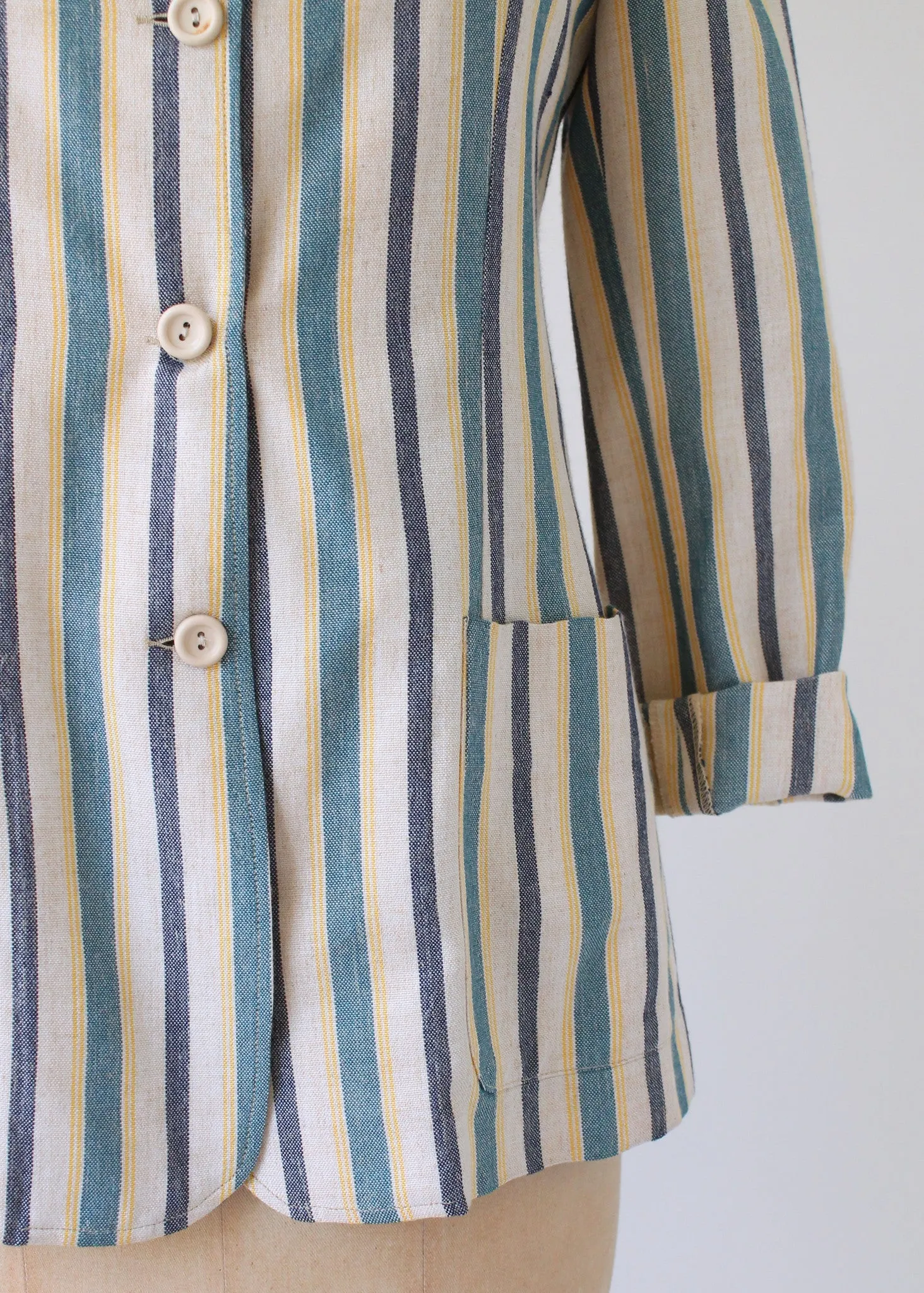 Vintage 1960s French Striped Jacket