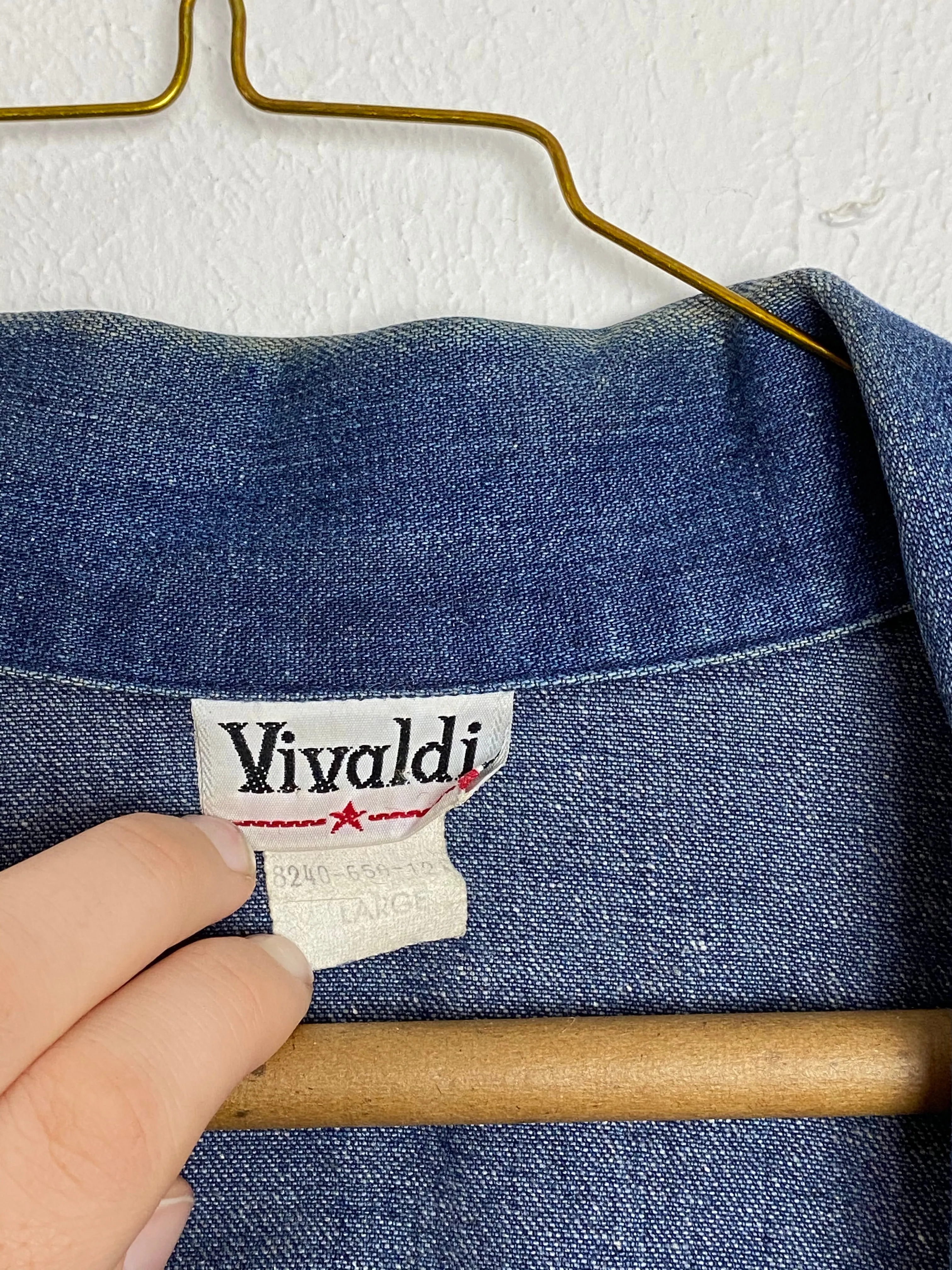 Vintage Vivaldi Smock Denim Blazer