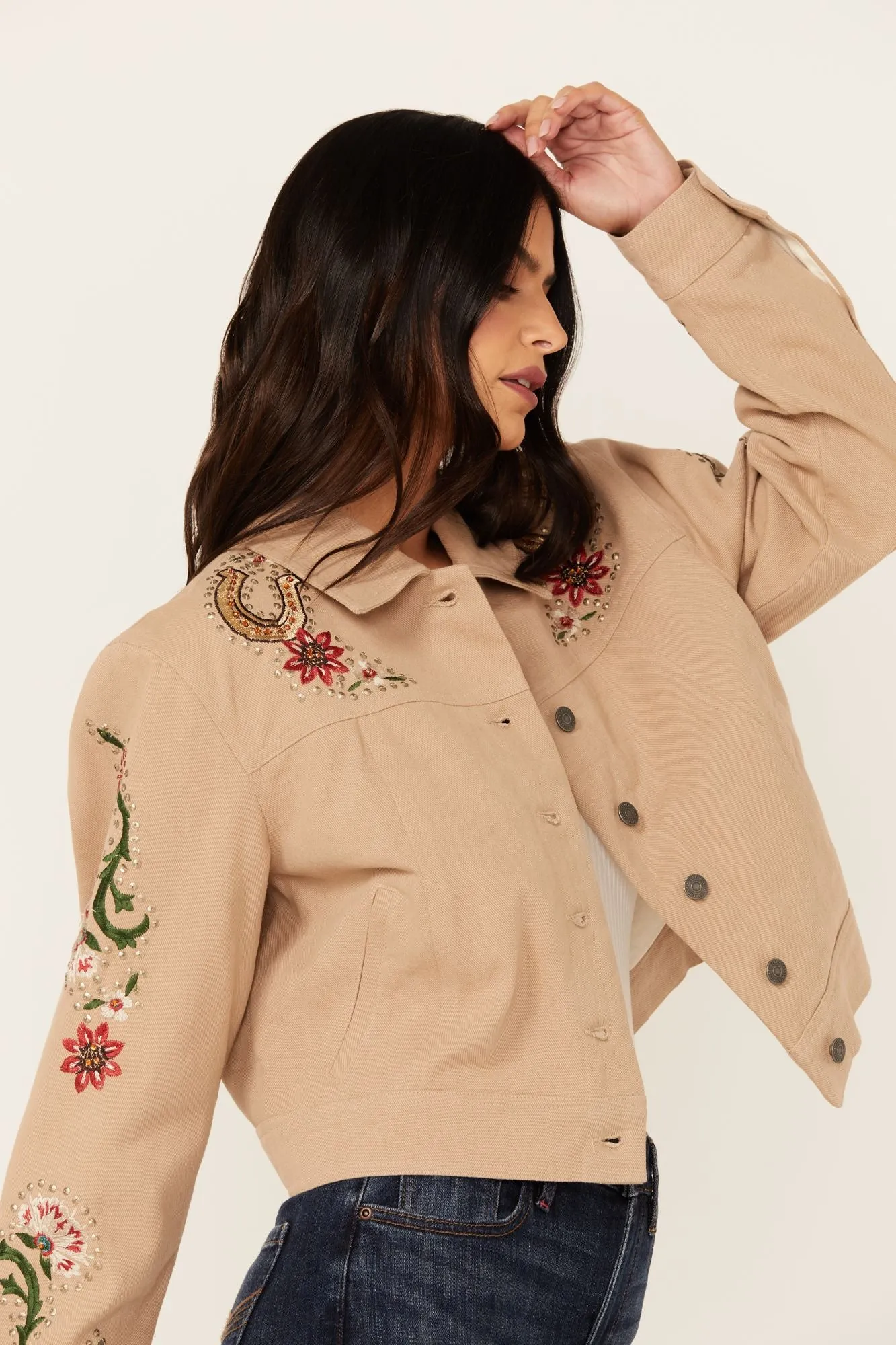 Western Embellished Lightweight Jacket