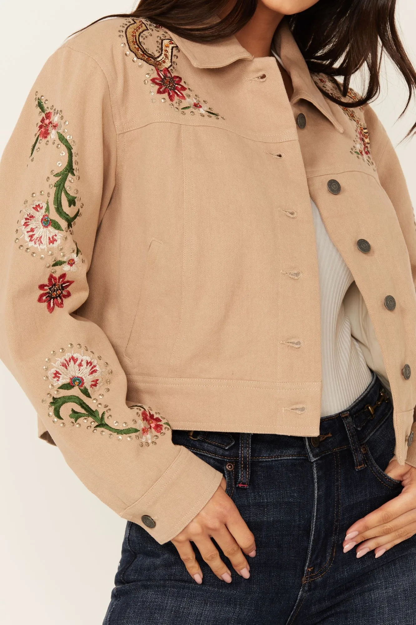 Western Embellished Lightweight Jacket