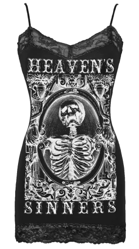 Womens Heavens Sinners Cami in Black