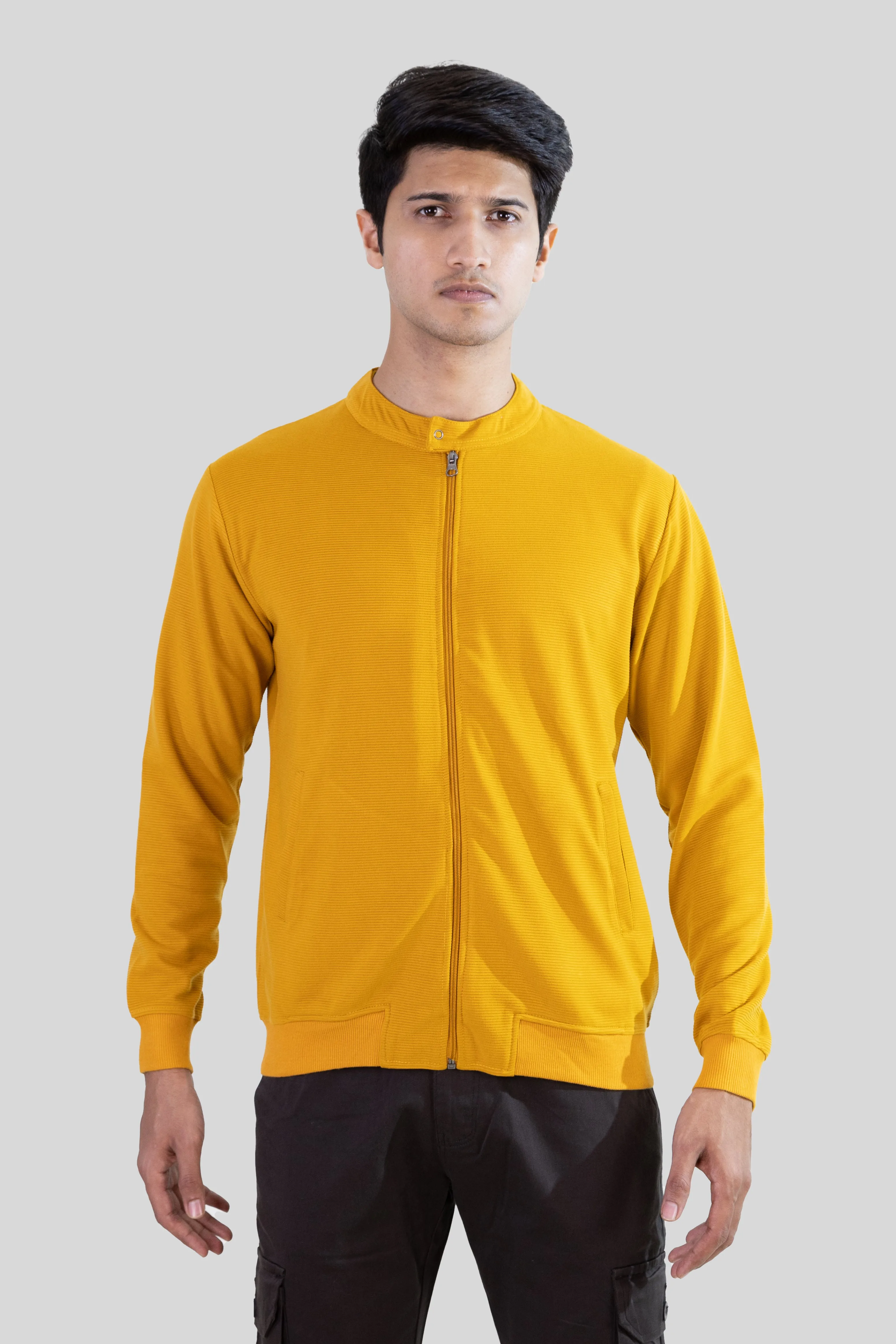 Zip-Up Jacket: Yellow