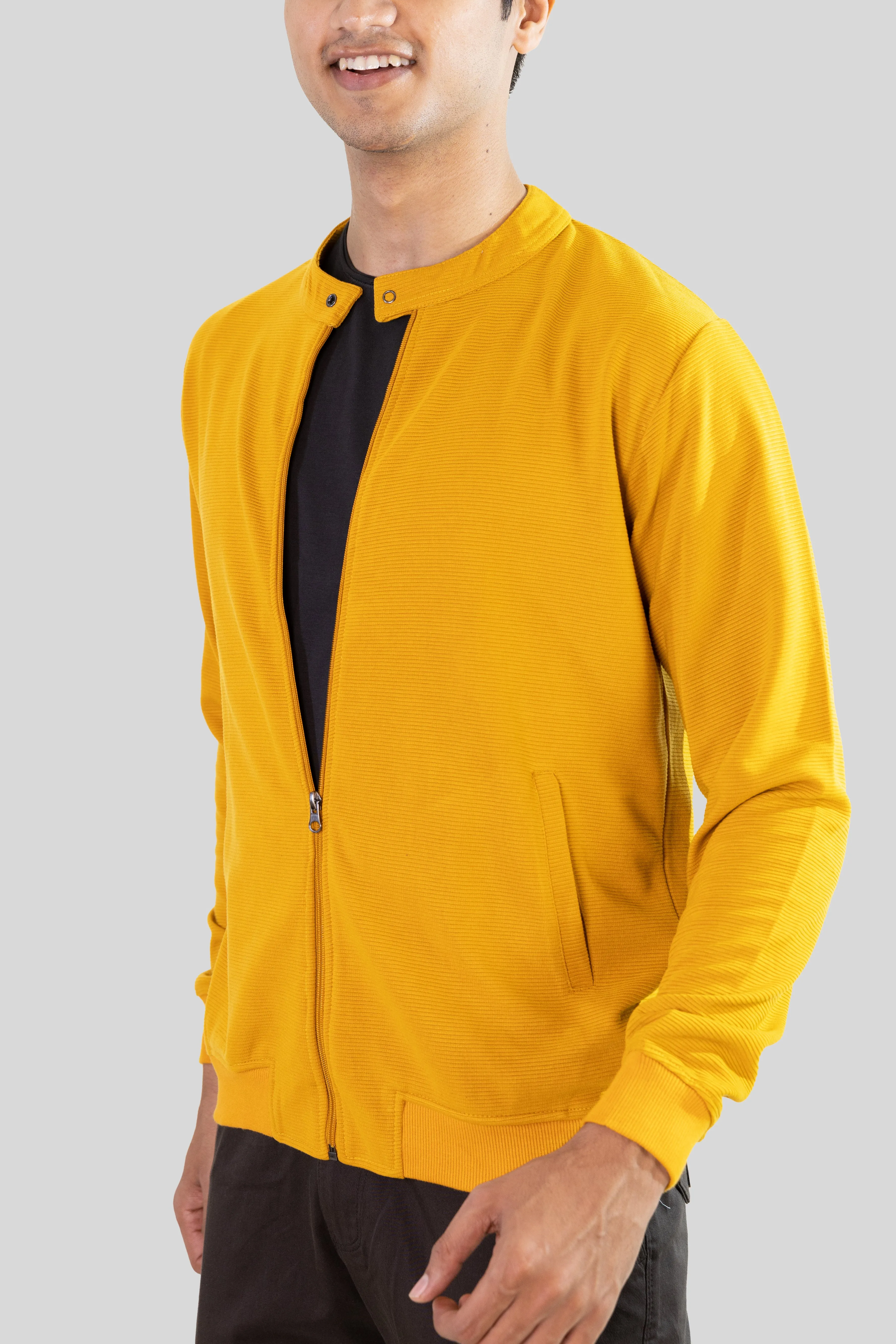 Zip-Up Jacket: Yellow